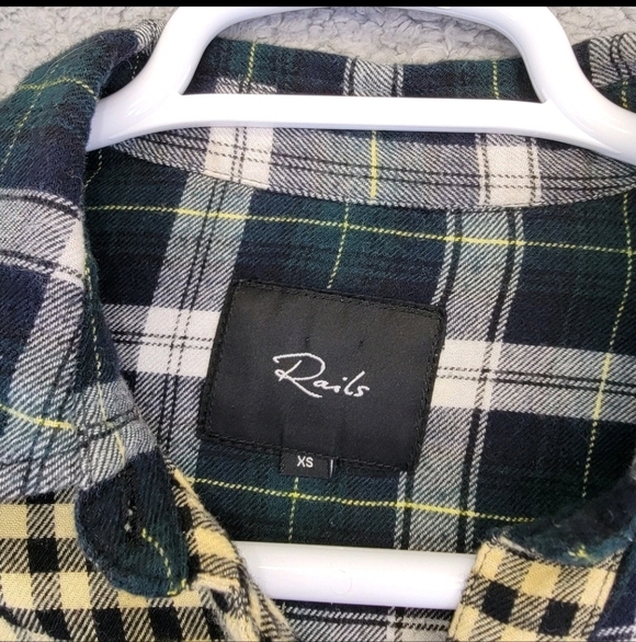 Rails $150 Brando Top in Mixed Brooklyn Plaid Size Xs - Picture 8 of 15